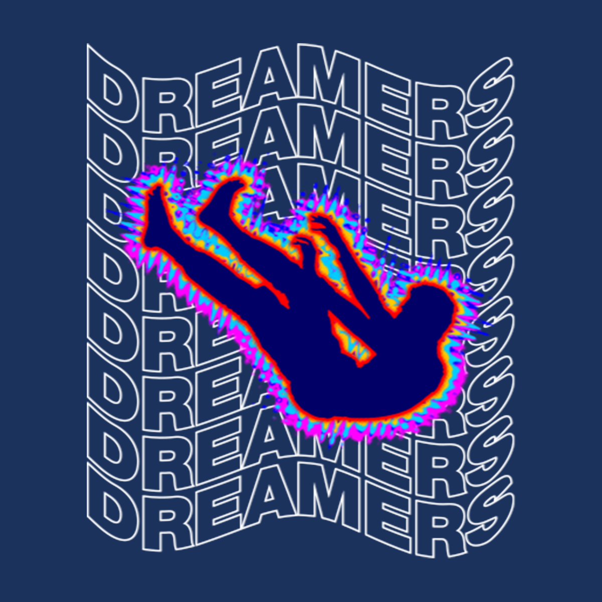 Dreamers Front Graphic Printed Regular T-Shirt