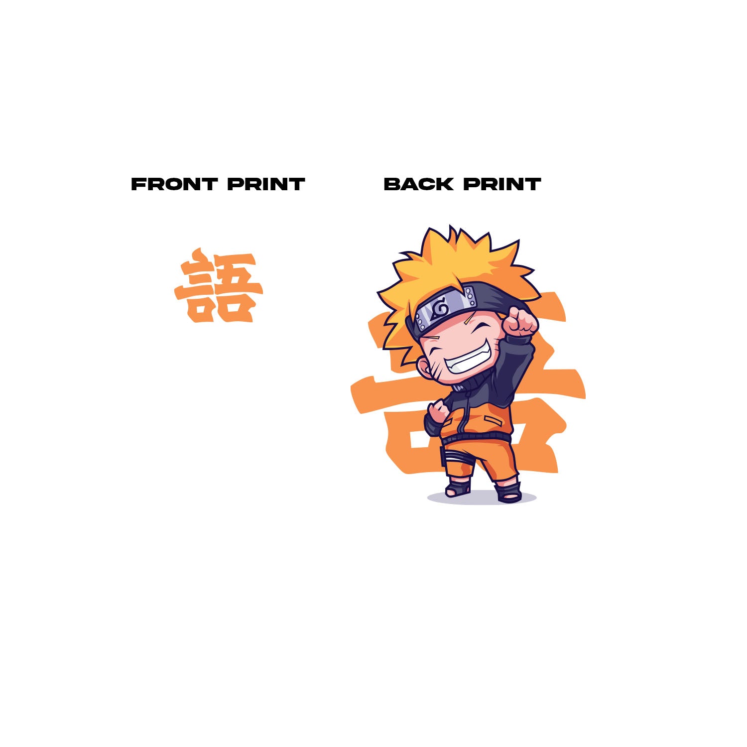 Naruto Graphic Printed Oversized T-Shirt
